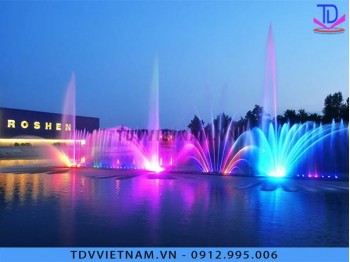Hệ thống đài phun nước phao nổi - Đài Phun Nước - Nhạc Nước TDV Việt Nam - Công Ty CP XD Và TM TDV Việt Nam